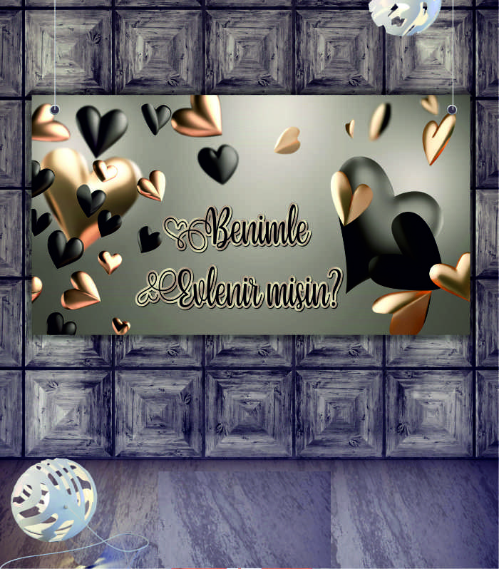 beyaz-gold-siyah-sik-evlilik-teklifi-afisi Beyaz Gold Siyah Şık Evlilik Teklifi Afişi