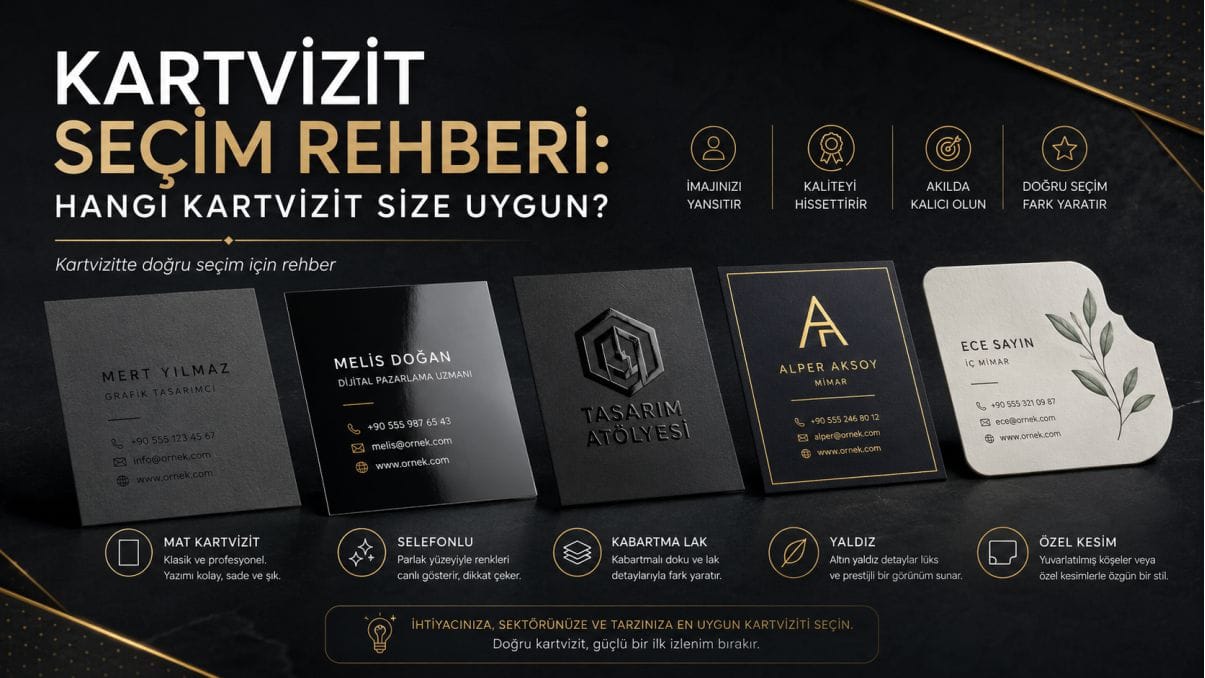 Kartvizit Seçim Rehberi: Hangi Kartvizit Size Uygun?