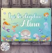 Denizkızı Turkuaz Doğum Günü Afişi